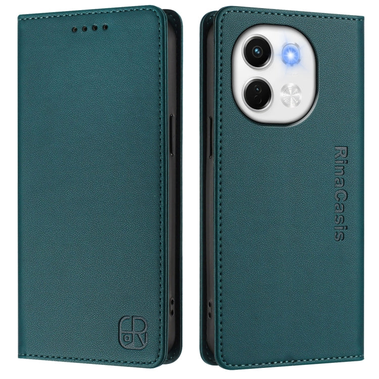 For Tecno Spark 30 5G / Pova 6 Neo 5G RC01 Dual-Folded Magnetic Suction RFID Leather Phone Case
