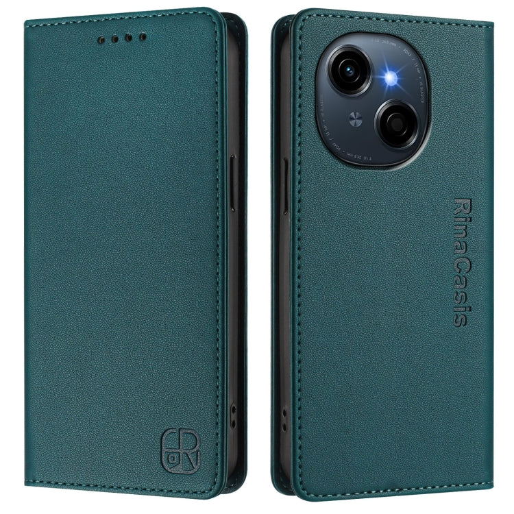 For Tecno Spark GO 1 / 2025 / Pop 9 RC01 Dual-Folded Magnetic Suction RFID Leather Phone Case