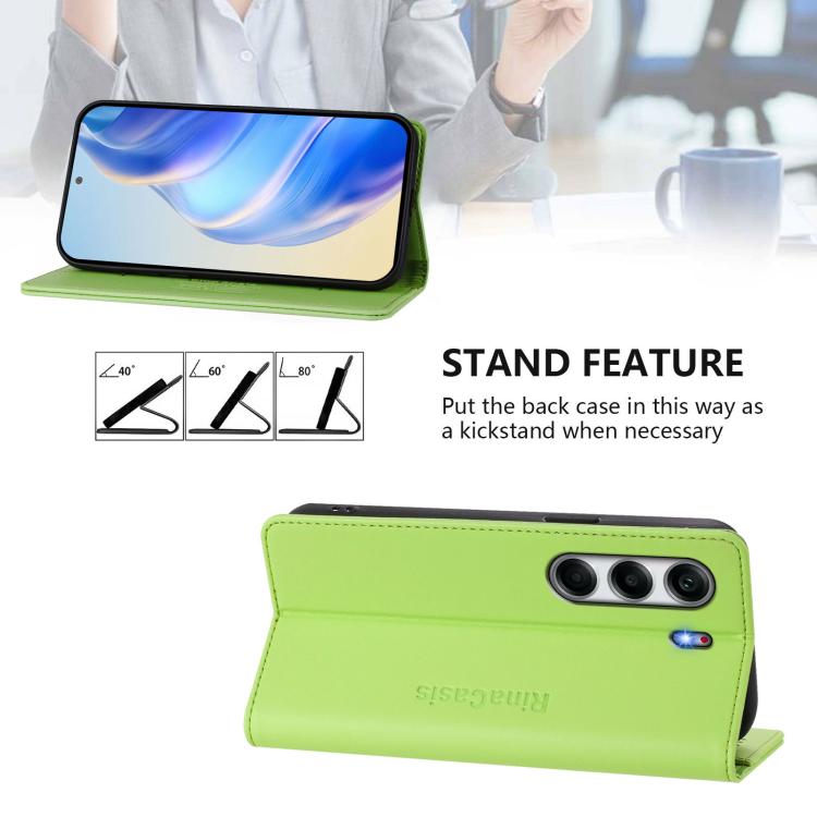 For Tecno Camon 40 Pro 4G RC01 Dual-Folded Magnetic Suction RFID Leather Phone Case