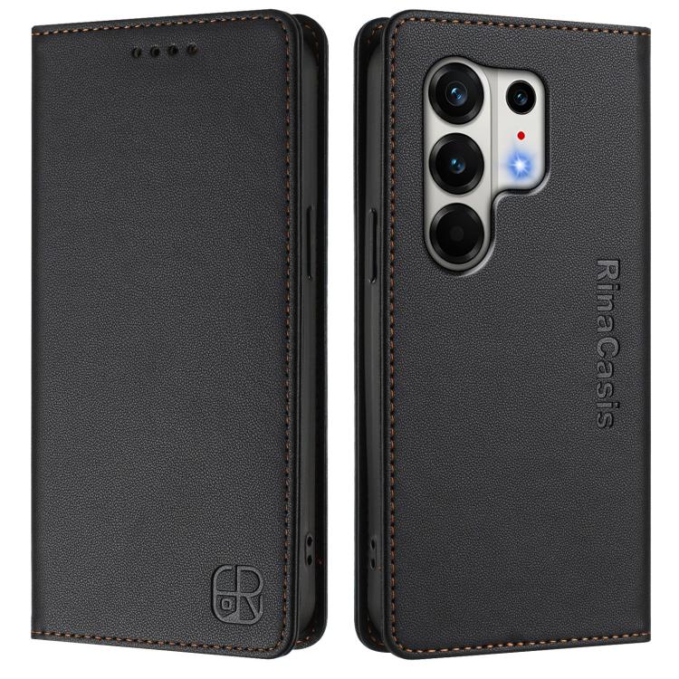 For Tecno Camon 50 Pro 4G RC01 Dual-Folded Magnetic Suction RFID Leather Phone Case