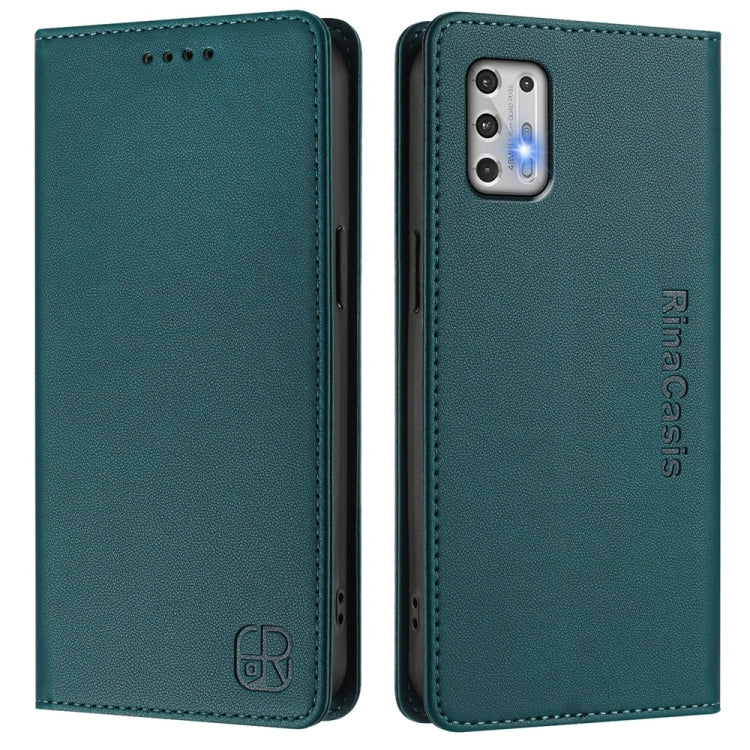 For Motorola Moto G Stylus 4G 2021 RC01 Dual-Folded Magnetic Suction RFID Leather Phone Case