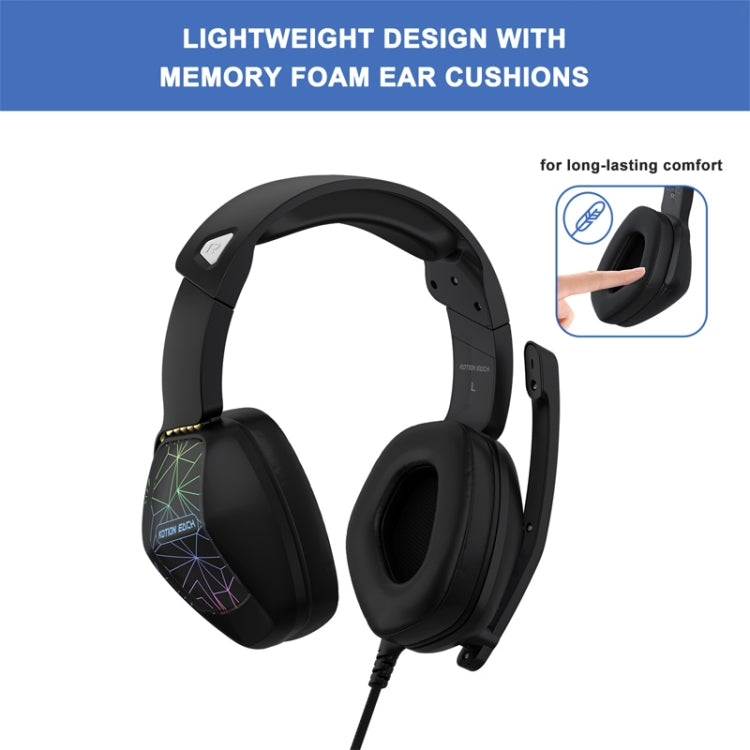 KOTION EACH G6000 On-Ear Gaming Headset with Mic, Length: About 2.1m