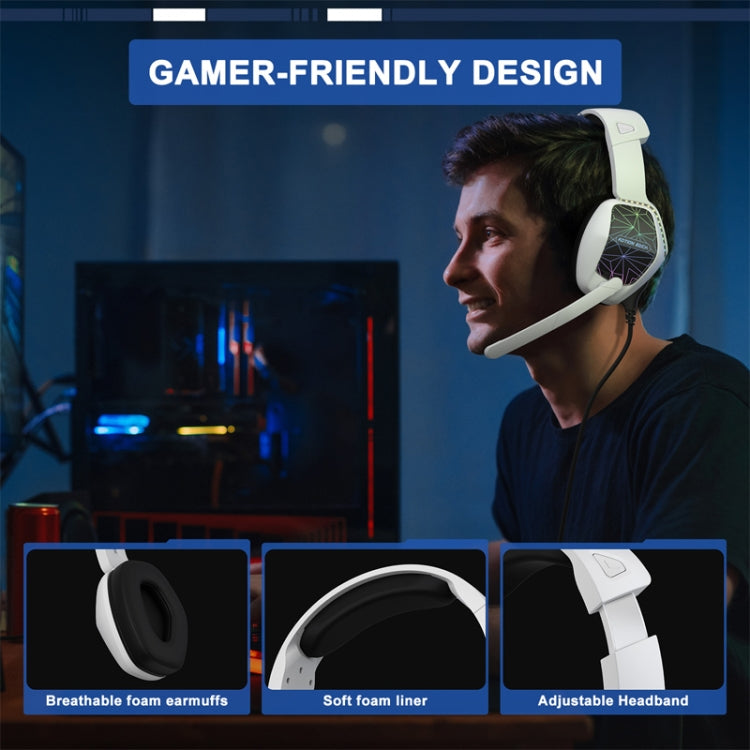KOTION EACH G6000 On-Ear Gaming Headset with Mic, Length: About 2.1m