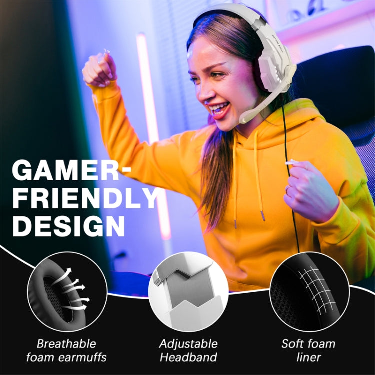 KOTION EACH G9000 Pro On-Ear Gaming Headset with Mic, Cable Length: About 2.1m