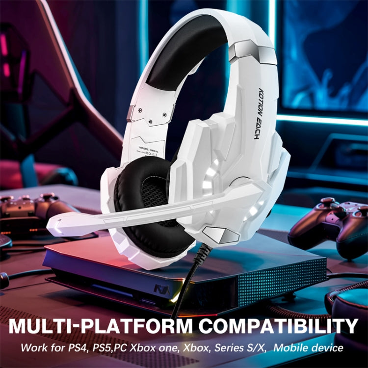 KOTION EACH G9000 Pro On-Ear Gaming Headset with Mic, Cable Length: About 2.1m