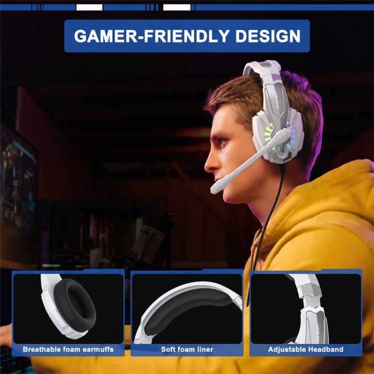 KOTION EACH G9000 Plus On-Ear Gaming Headset with Mic, Length: About 2.1m