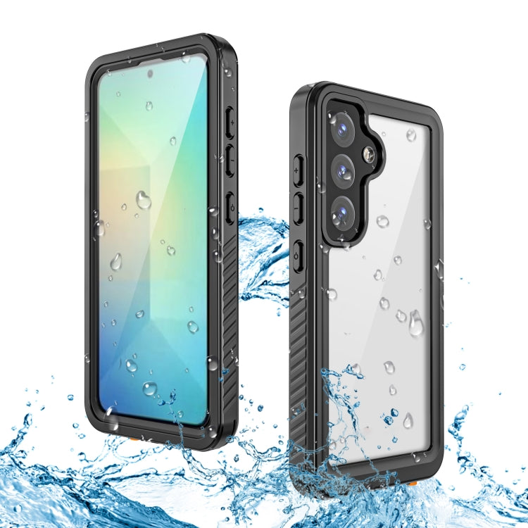 For Samsung Galaxy S25 5G RedPepper IP68 Waterproof Triple-proof Phone Case - Black