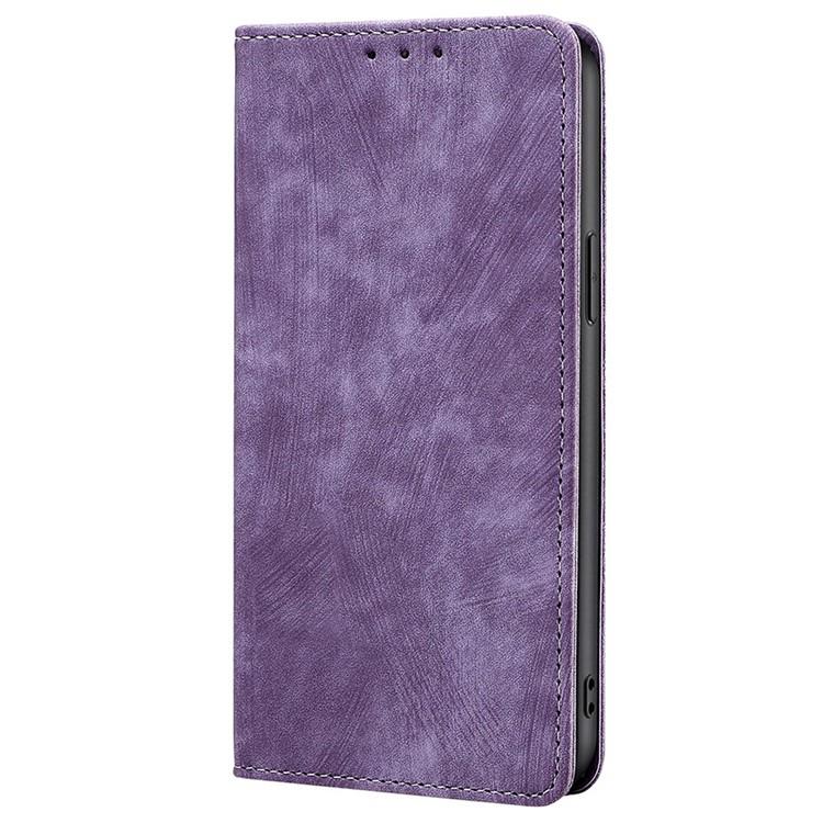 For Redmi Note 14 4G 164.84mm RFID Anti-theft Brush Magnetic Leather Phone Case