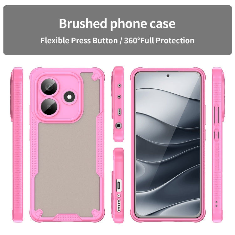 For Redmi Note 14 5G China Armor Glaze PC Hybrid TPU Phone Case