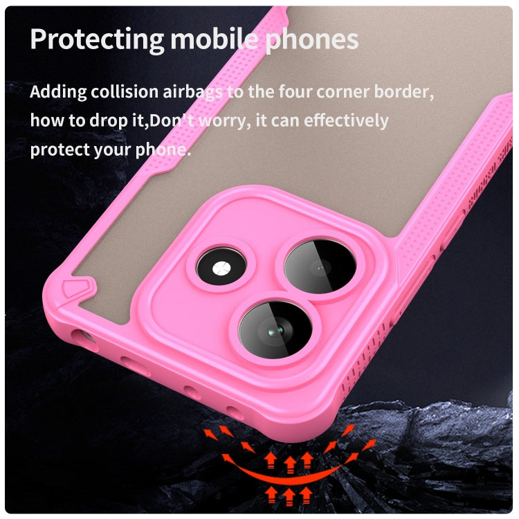 For Redmi Note 14 5G China Armor Glaze PC Hybrid TPU Phone Case
