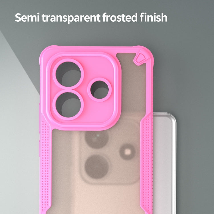 For Redmi Note 14 5G China Armor Glaze PC Hybrid TPU Phone Case