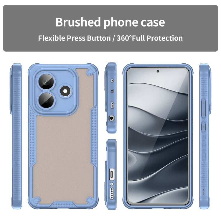 For Redmi Note 14 5G China Armor Glaze PC Hybrid TPU Phone Case