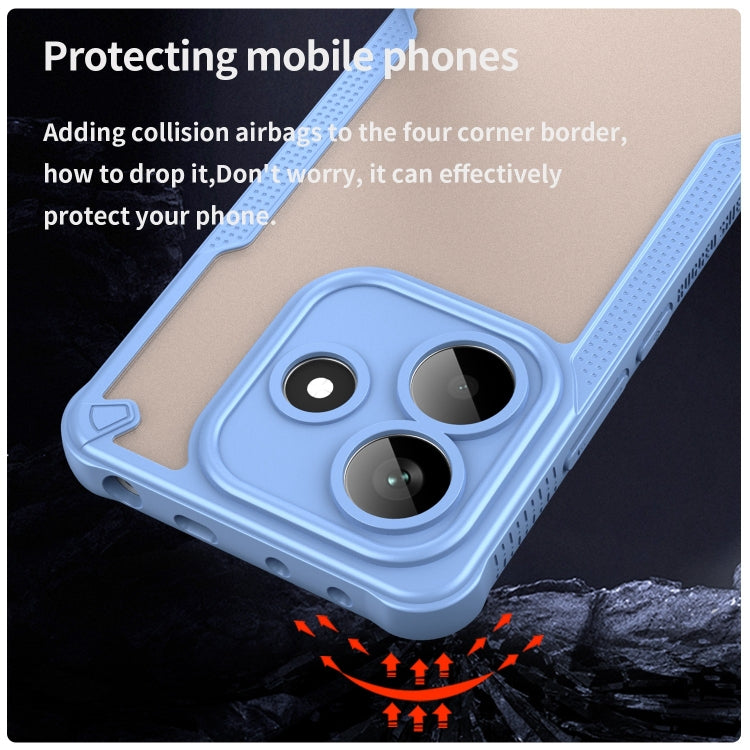 For Redmi Note 14 5G China Armor Glaze PC Hybrid TPU Phone Case