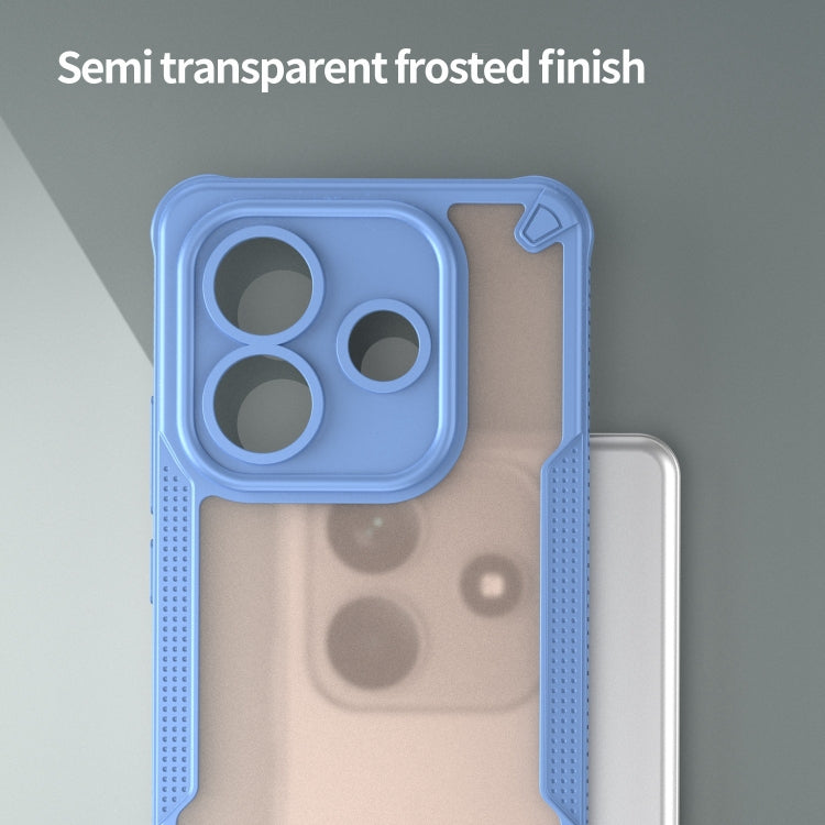 For Redmi Note 14 5G China Armor Glaze PC Hybrid TPU Phone Case