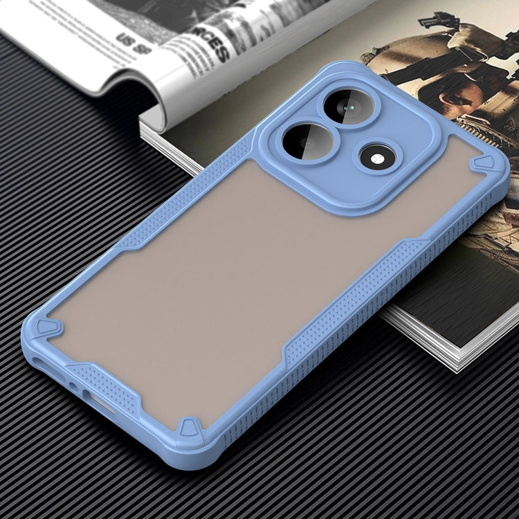 For Redmi Note 14 5G China Armor Glaze PC Hybrid TPU Phone Case