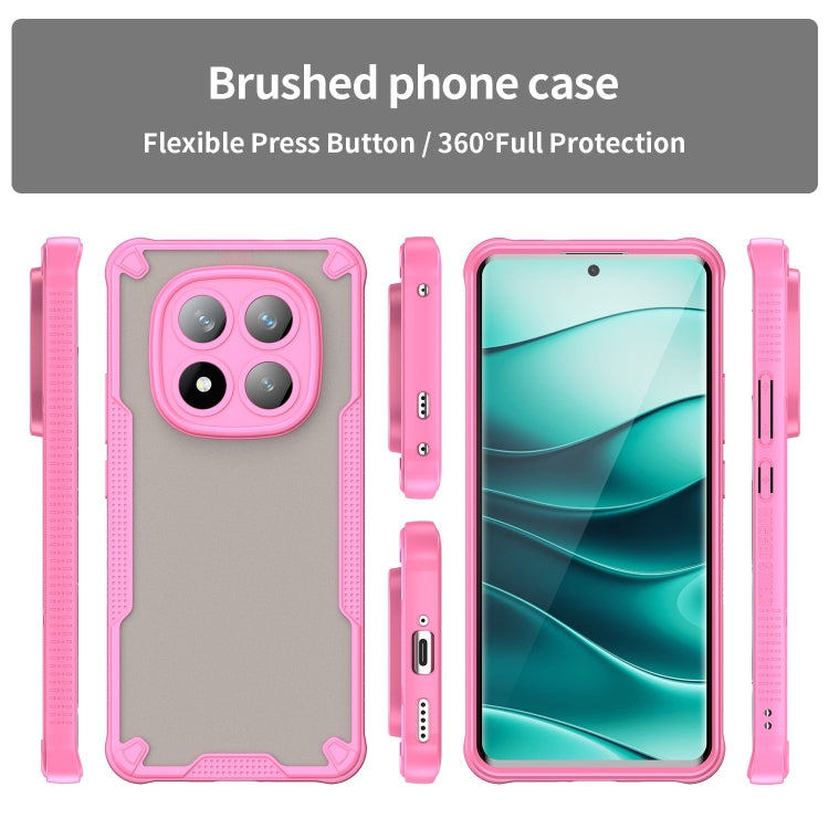 For Redmi Note 14 Pro+ 5G Armor Glaze PC Hybrid TPU Phone Case