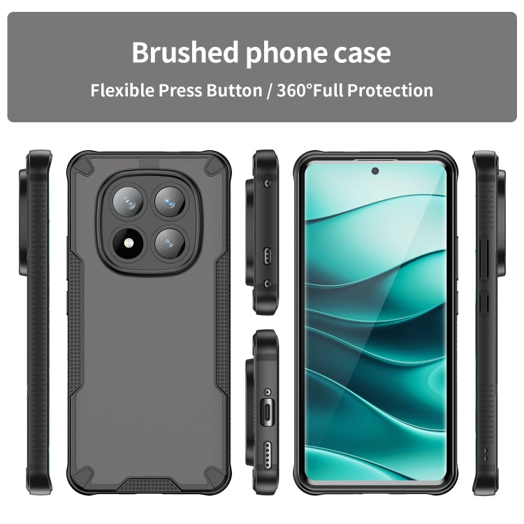 For Redmi Note 14 Pro+ 5G Armor Glaze PC Hybrid TPU Phone Case