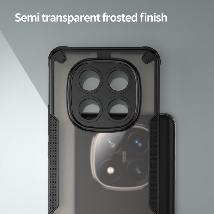 For Redmi Note 14 Pro+ 5G Armor Glaze PC Hybrid TPU Phone Case