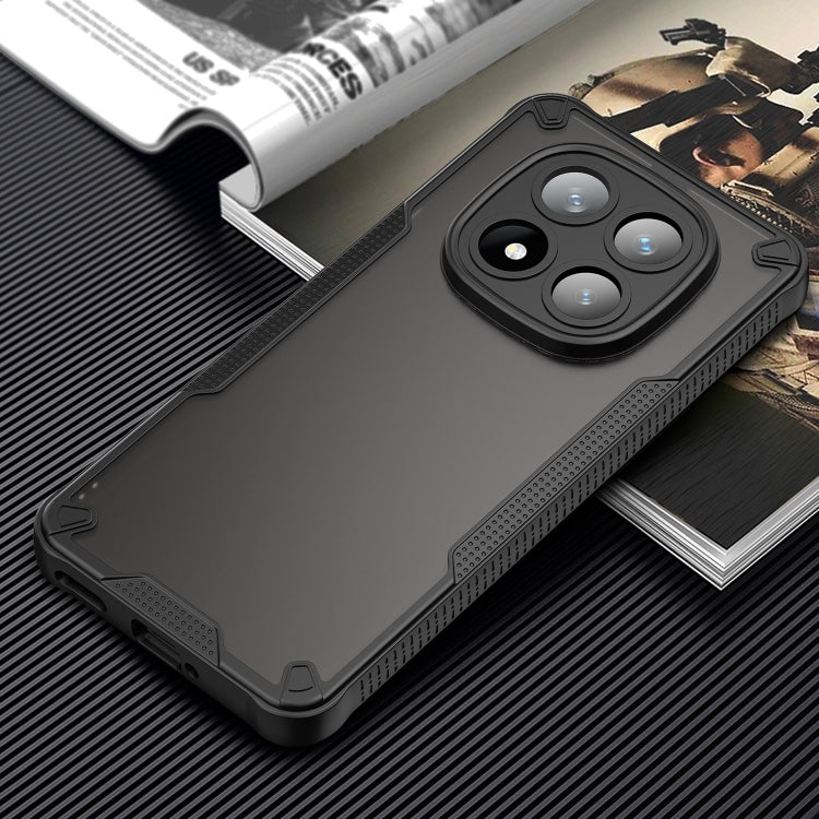 For Redmi Note 14 Pro+ 5G Armor Glaze PC Hybrid TPU Phone Case
