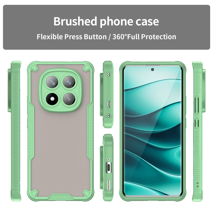 For Redmi Note 14 Pro+ 5G Armor Glaze PC Hybrid TPU Phone Case
