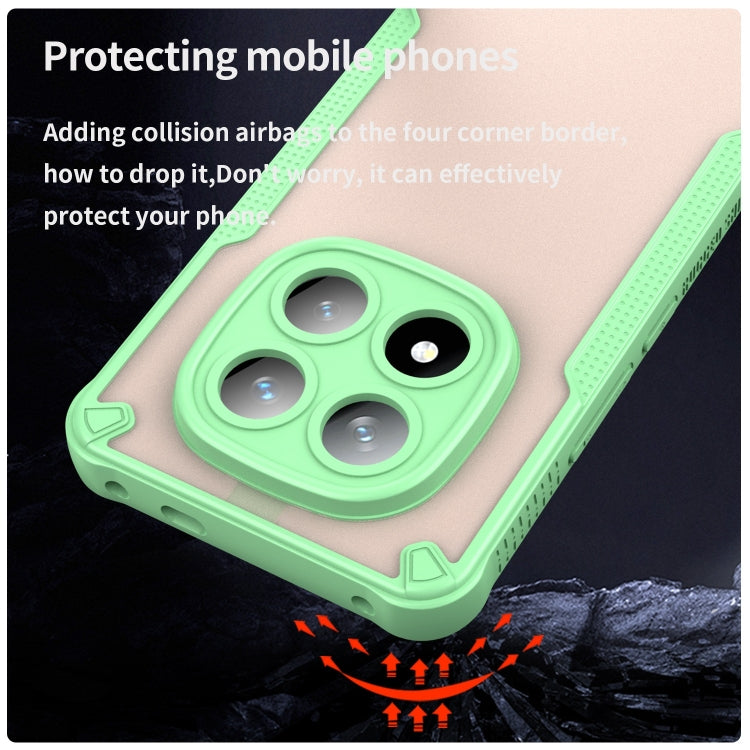 For Redmi Note 14 Pro+ 5G Armor Glaze PC Hybrid TPU Phone Case