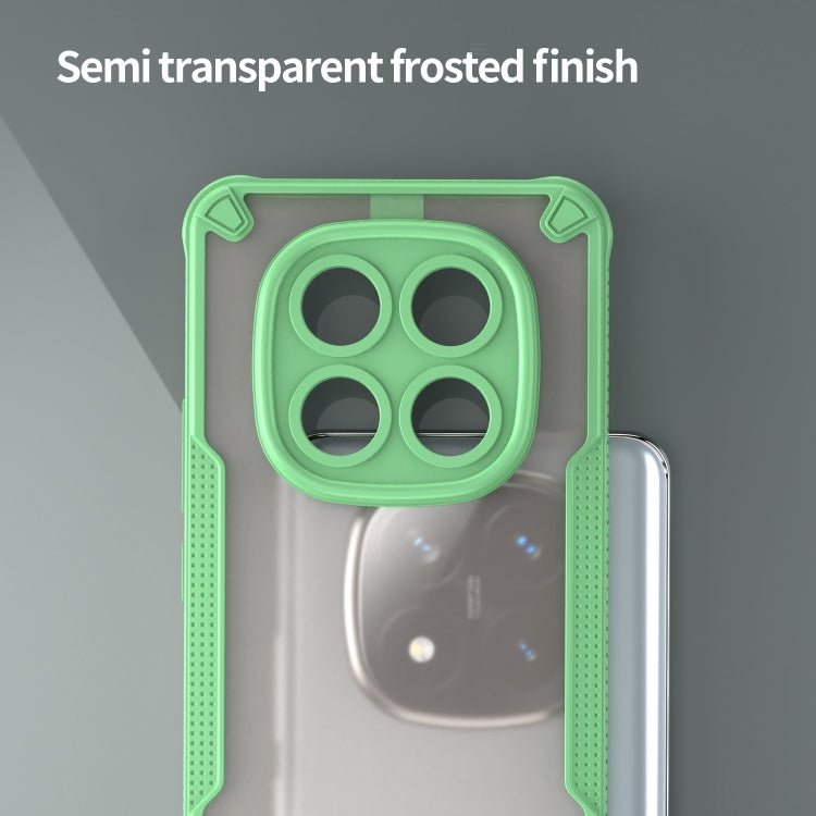 For Redmi Note 14 Pro+ 5G Armor Glaze PC Hybrid TPU Phone Case