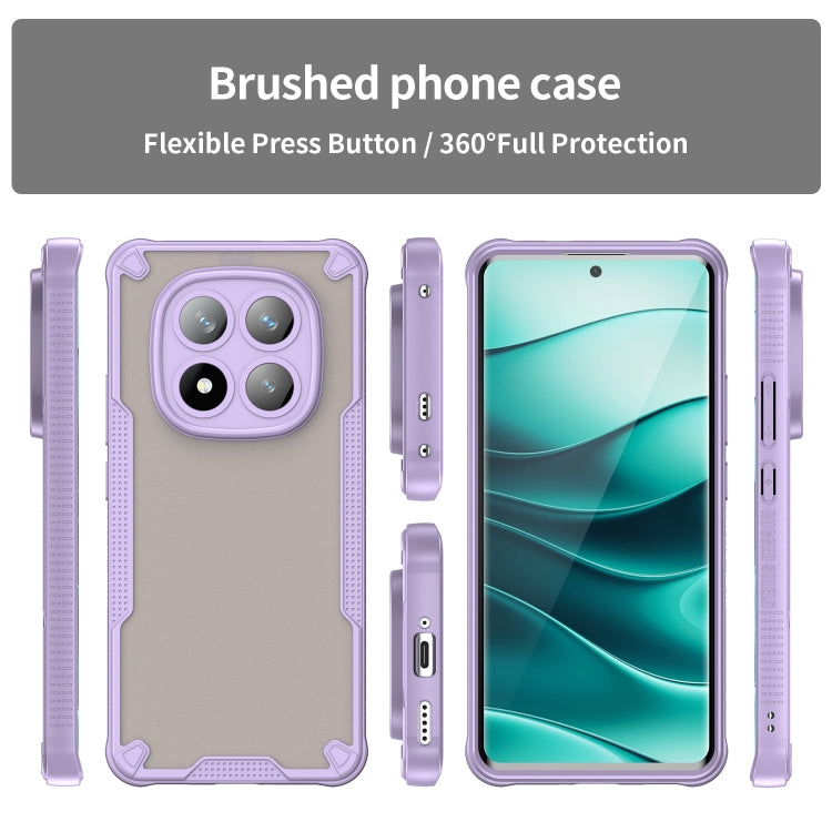 For Redmi Note 14 Pro+ 5G Armor Glaze PC Hybrid TPU Phone Case