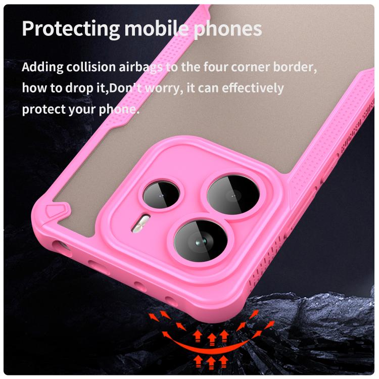 For Redmi Note 14 5G Global Armor Glaze PC Hybrid TPU Phone Case