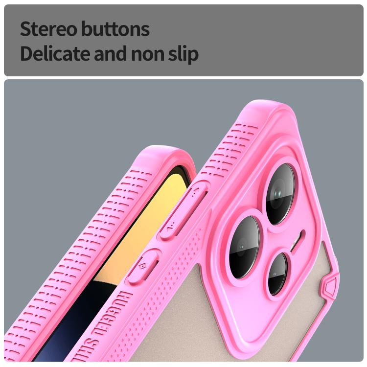 For Redmi Note 14 5G Global Armor Glaze PC Hybrid TPU Phone Case