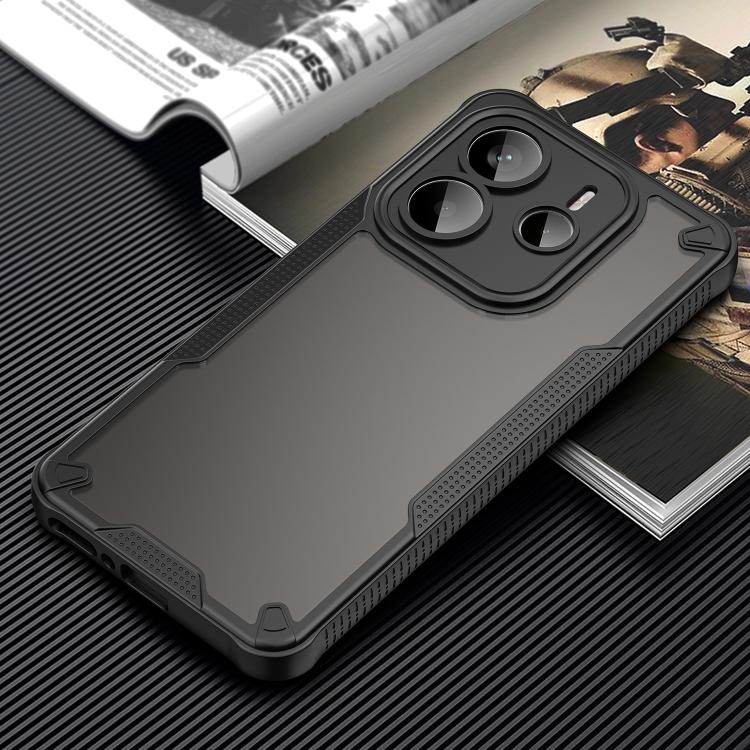 For Redmi Note 14 5G Global Armor Glaze PC Hybrid TPU Phone Case