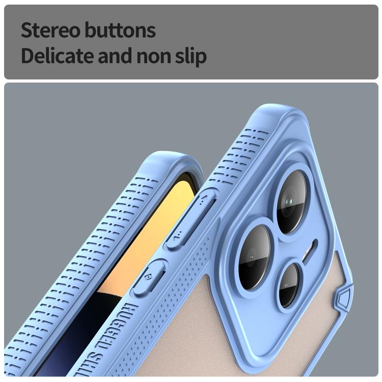 For Redmi Note 14 5G Global Armor Glaze PC Hybrid TPU Phone Case