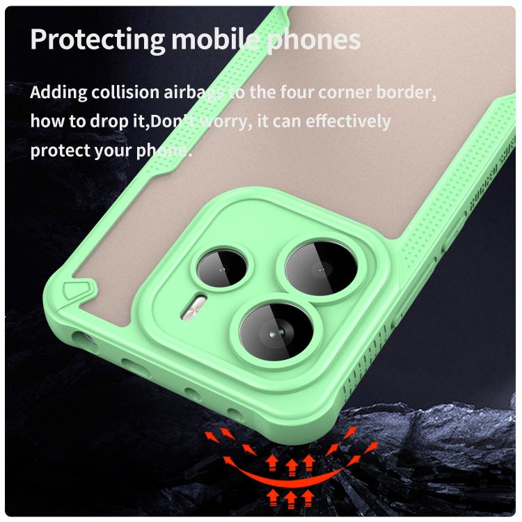 For Redmi Note 14 5G Global Armor Glaze PC Hybrid TPU Phone Case