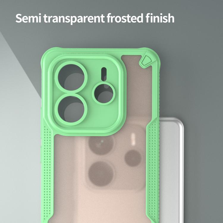 For Redmi Note 14 5G Global Armor Glaze PC Hybrid TPU Phone Case