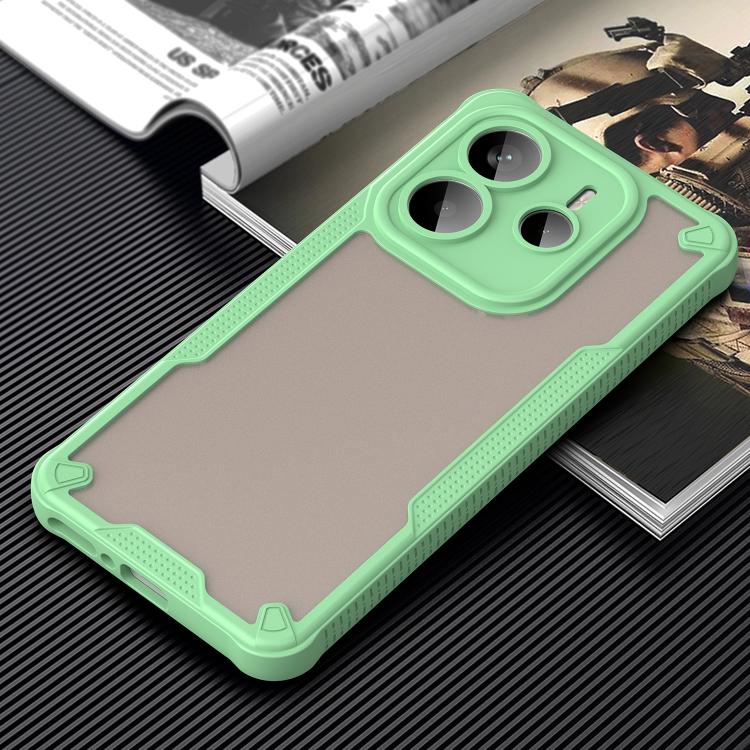 For Redmi Note 14 5G Global Armor Glaze PC Hybrid TPU Phone Case