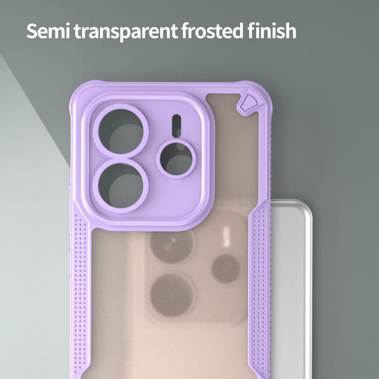 For Redmi Note 14 5G Global Armor Glaze PC Hybrid TPU Phone Case