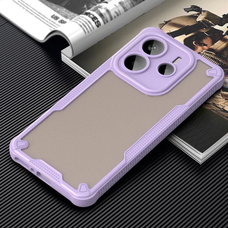 For Redmi Note 14 5G Global Armor Glaze PC Hybrid TPU Phone Case