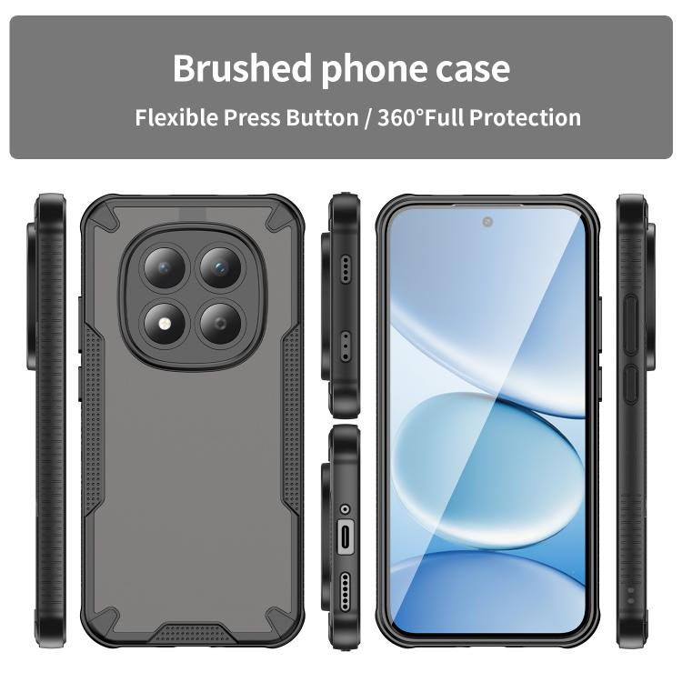 For Redmi Note 15 Pro 5G Global 163.6mm Armor Glaze PC Hybrid TPU Phone Case