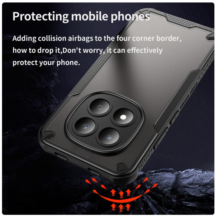 For Redmi Note 15 Pro 5G Global 163.6mm Armor Glaze PC Hybrid TPU Phone Case