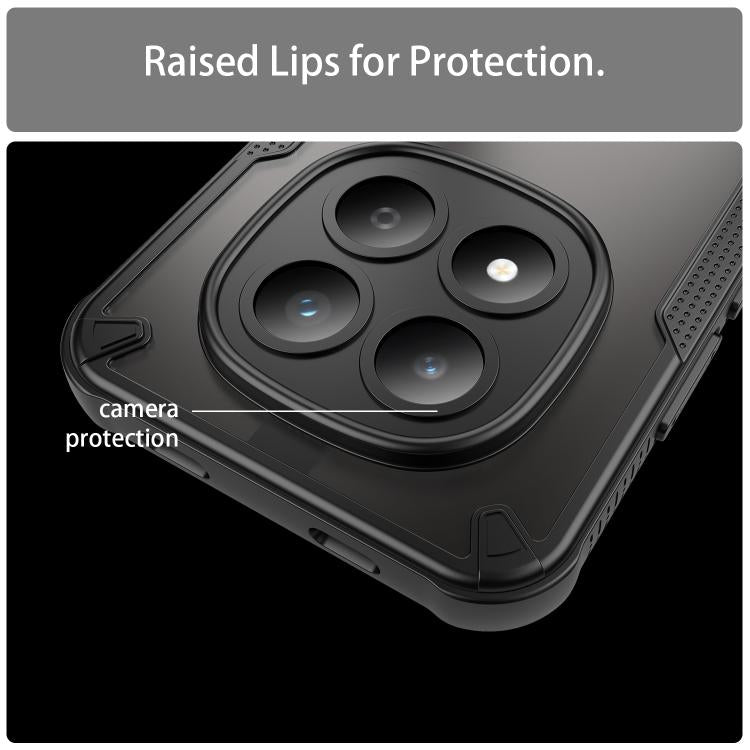 For Redmi Note 15 Pro 5G Global 163.6mm Armor Glaze PC Hybrid TPU Phone Case