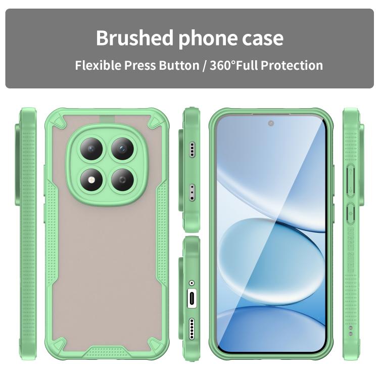 For Redmi Note 15 Pro 5G Global 163.6mm Armor Glaze PC Hybrid TPU Phone Case