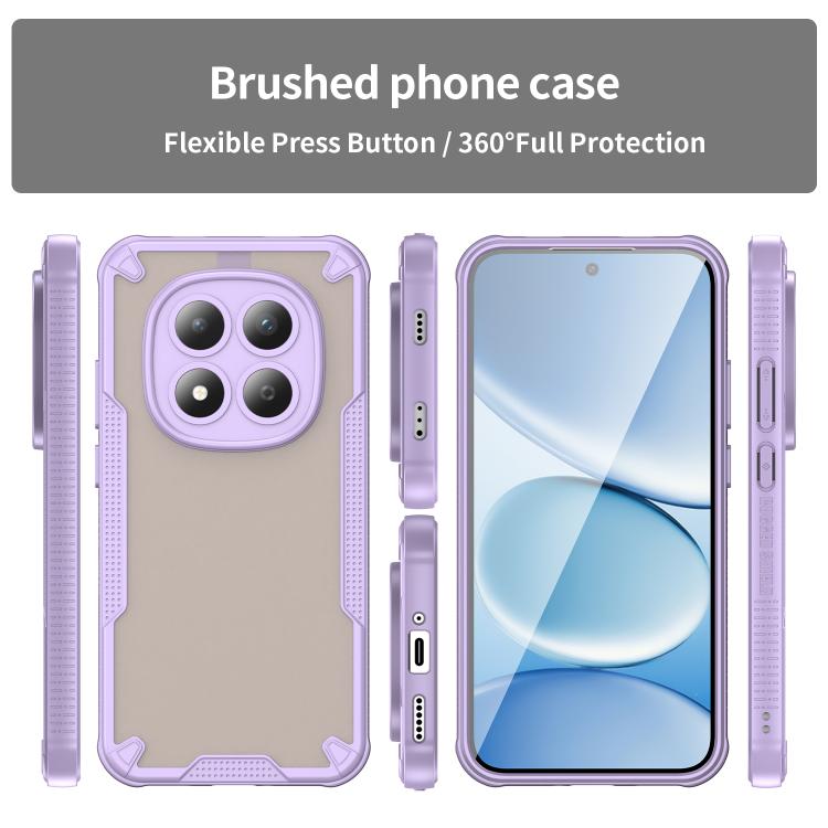 For Redmi Note 15 Pro 5G Global 163.6mm Armor Glaze PC Hybrid TPU Phone Case