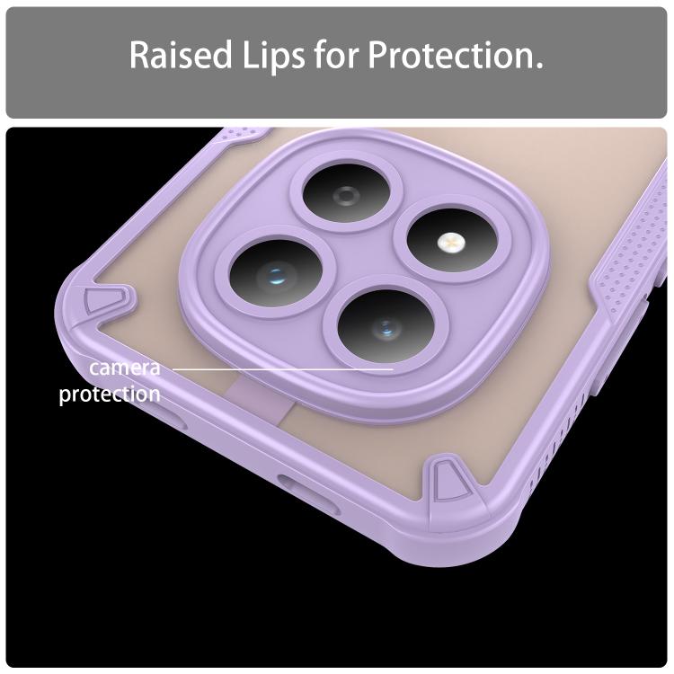 For Redmi Note 15 Pro 5G Global 163.6mm Armor Glaze PC Hybrid TPU Phone Case
