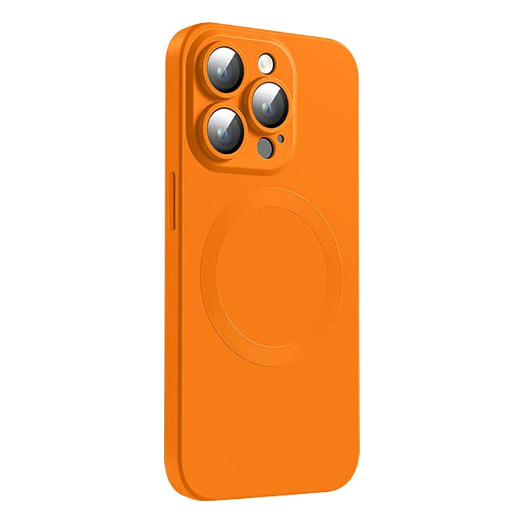 For iPhone 15 Pro CD Texture MagSafe Liquid Silicone Phone Case