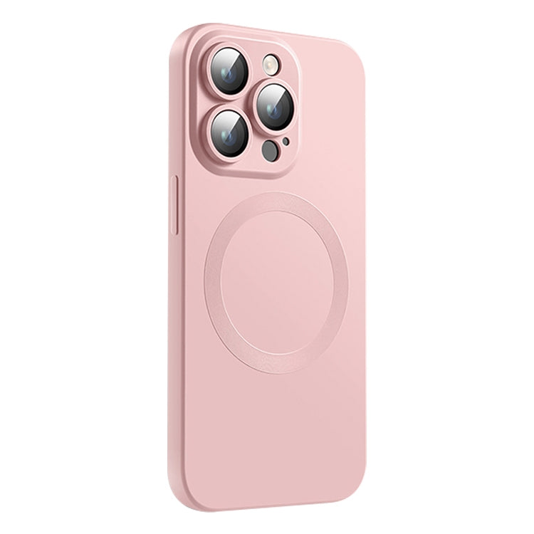 For iPhone 15 Pro CD Texture MagSafe Liquid Silicone Phone Case