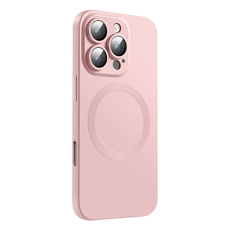 For iPhone 16 Pro CD Texture MagSafe Liquid Silicone Phone Case
