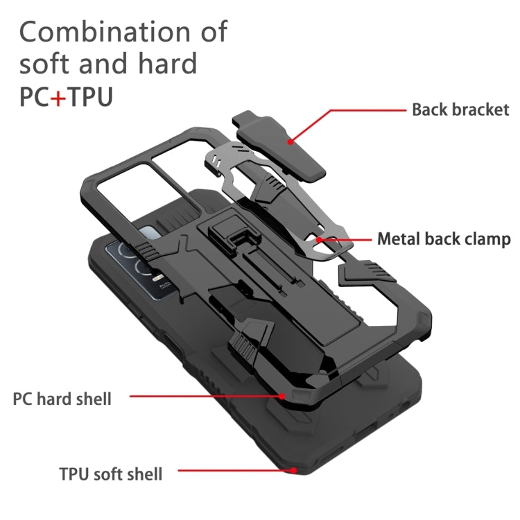 For Samsung Galaxy S24 Ultra 5G Armor Warrior Shockproof PC + TPU Phone Case