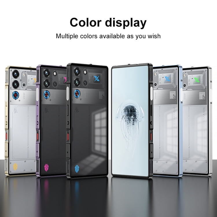 For ZTE nubia Red Magic 10 Pro / 10 Pro+ Snap Buckle Metal Frame Frosted Phone Case