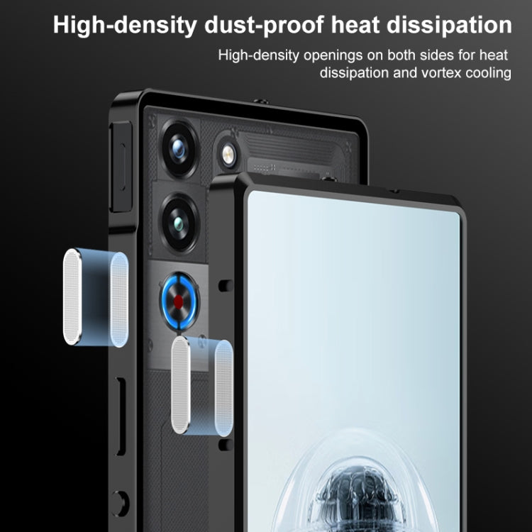 For ZTE nubia Red Magic 10 Pro / 10 Pro+ Snap Buckle Metal Frame Frosted Phone Case