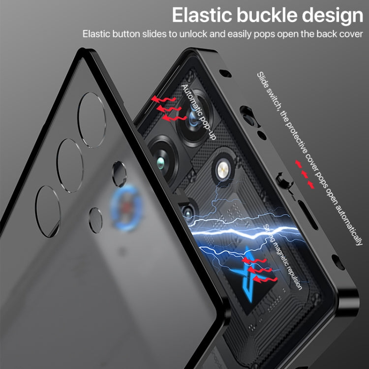 For ZTE nubia Red Magic 10 Pro / 10 Pro+ Snap Buckle Metal Frame Frosted Phone Case