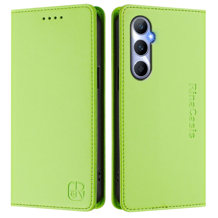 For Realme C65 4G Global RC01 Dual-Folded Magnetic Suction RFID Leather Phone Case